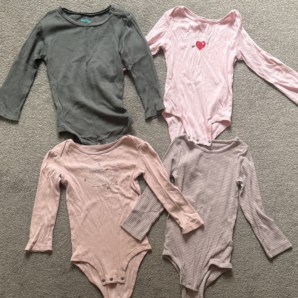 24 months long-sleeve onesies